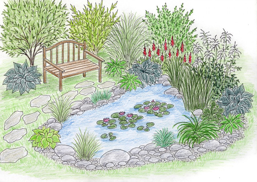 Эскиз приусадебного участка