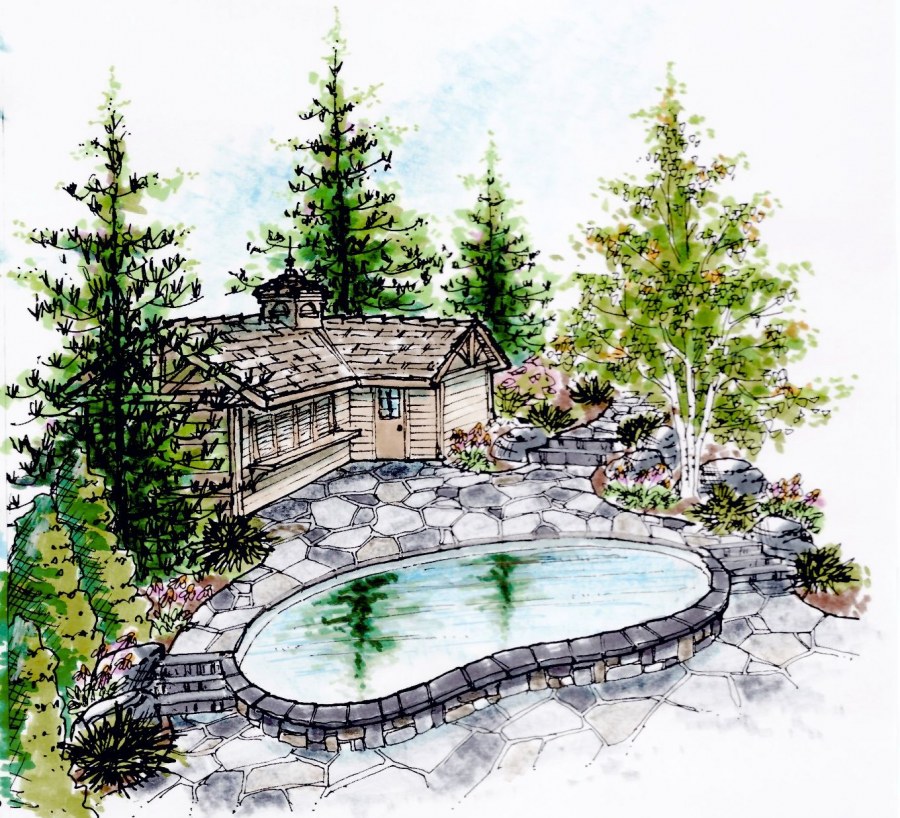 Ландшафтный Эскизный проект