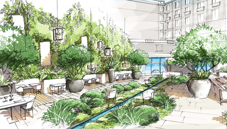 Скетчинг ландшафтный Архитектор