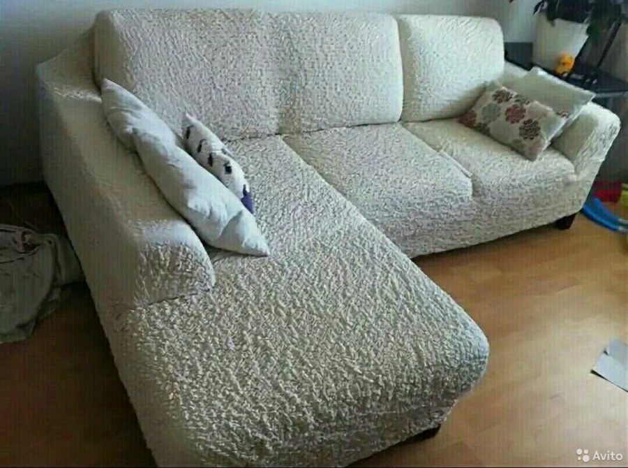 Накидка на угловой диван