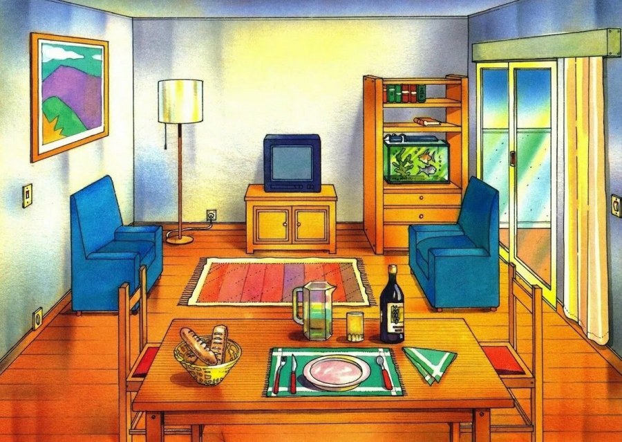 Комната с предметами