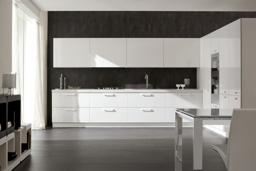 Кухня Blum глянец белый