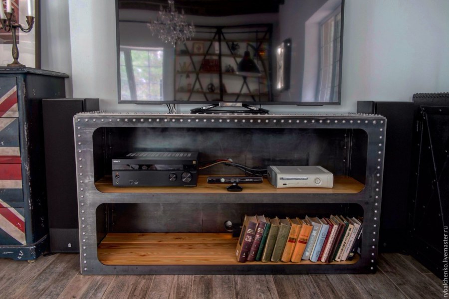 Тумба под ТВ В стиле Индастриал лофт