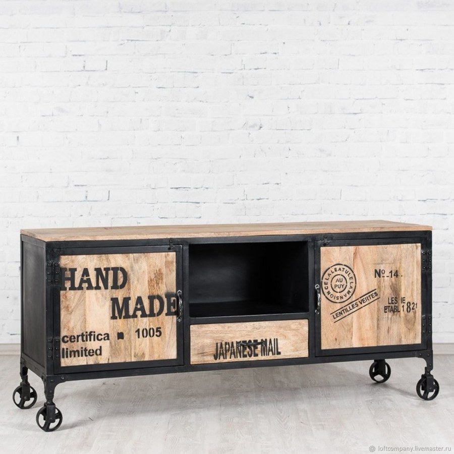 ТВ тумба Индастриал лофт в стиле