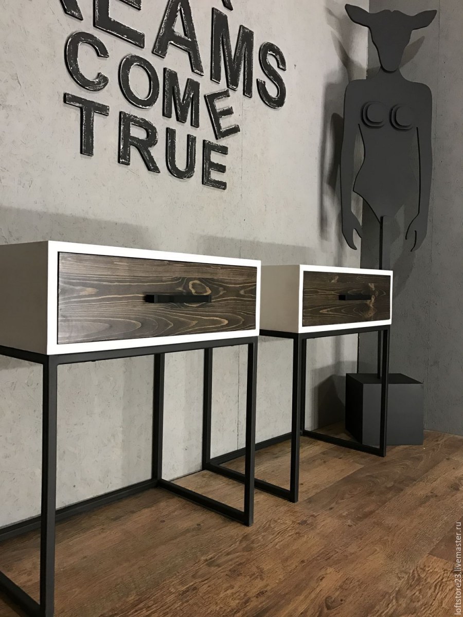 Мебель в стиле лофт тумбы