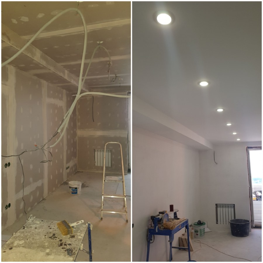 Гипсокартонные потолки без малярки