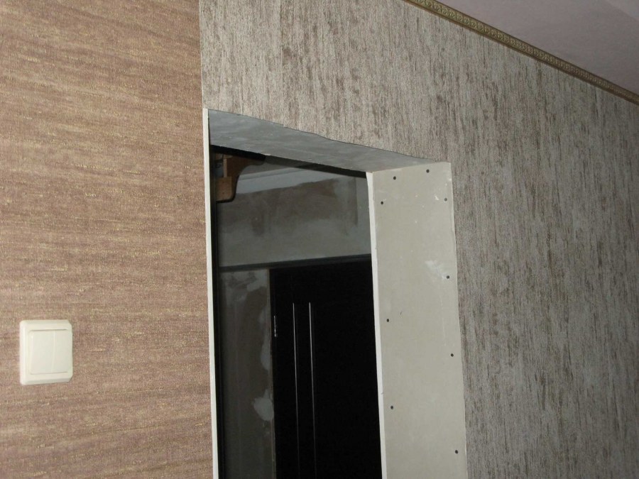 Отделка проемов гипсокартоном