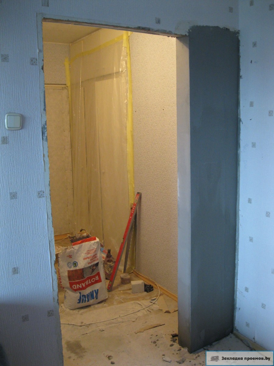 Наращивание дверного проема