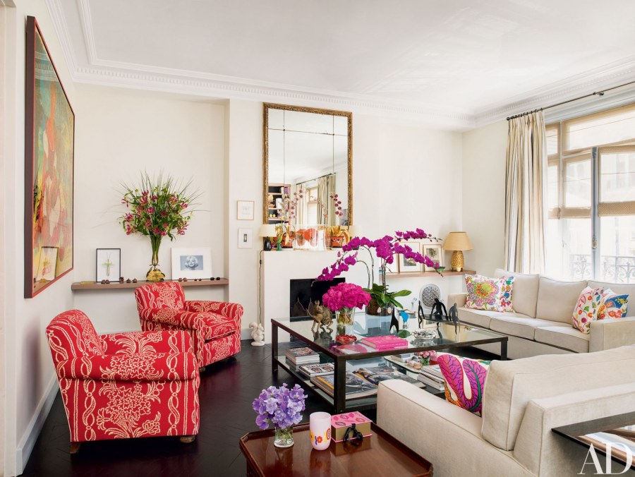 Гостиная в сиреневом цвете