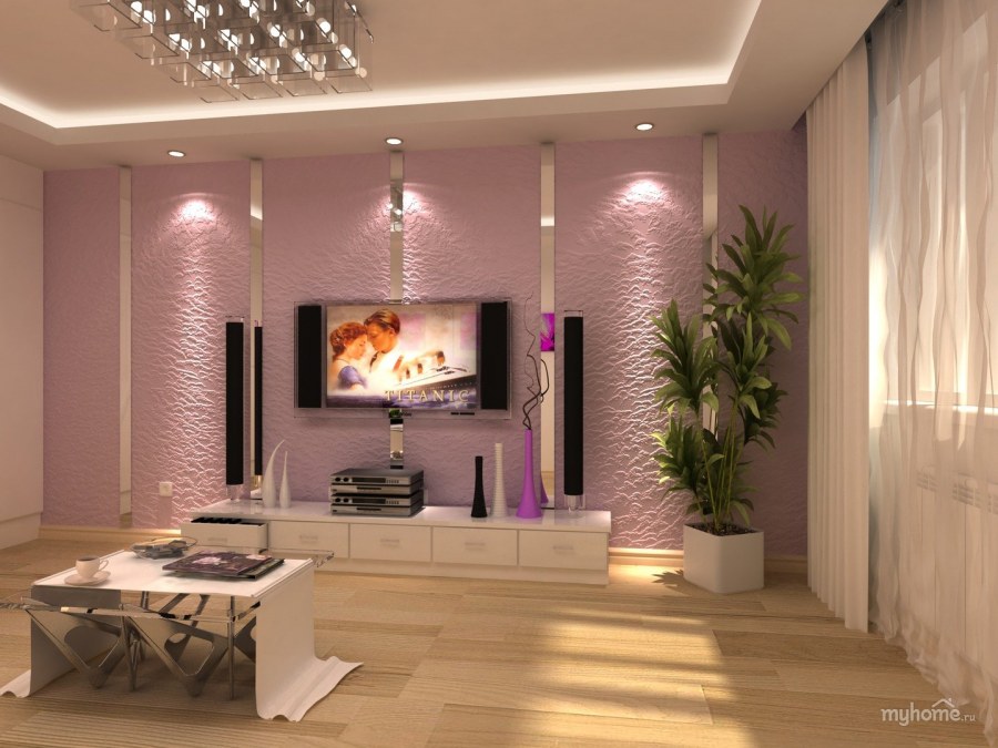Пыльно розовый цвет в интерьере