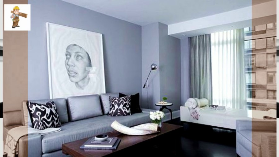 Серая спальня гостиная