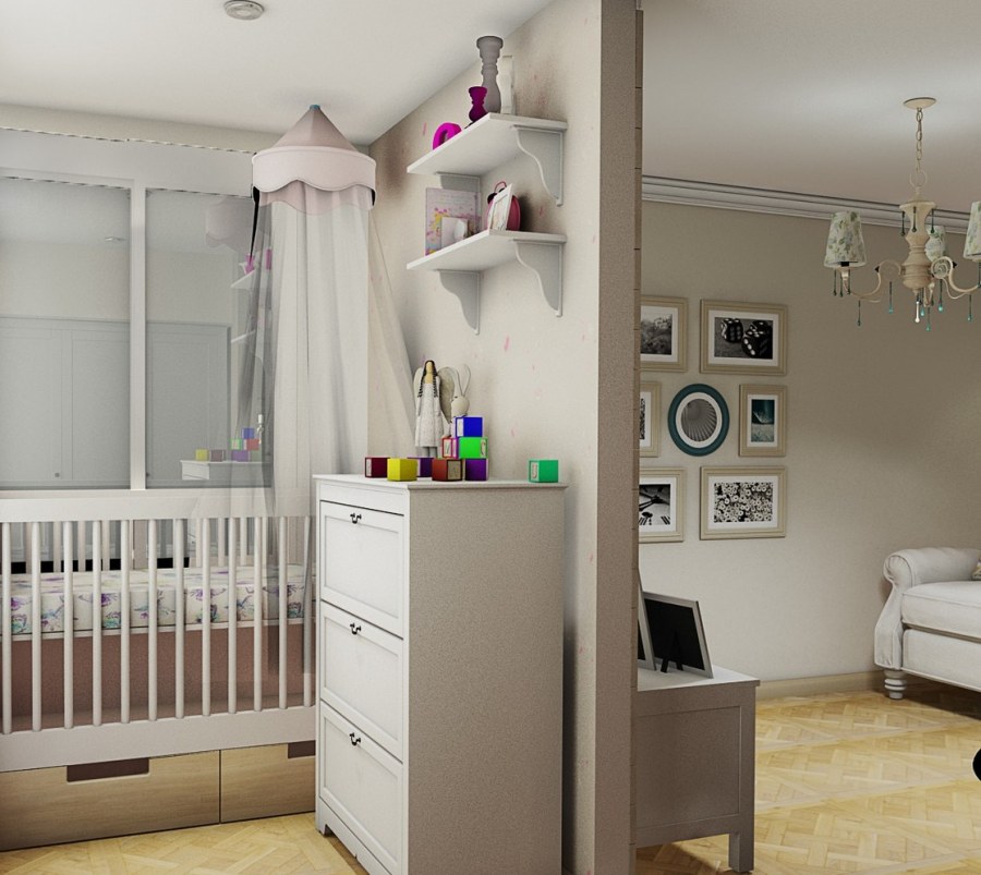 Детский уголок в однокомнатной квартире