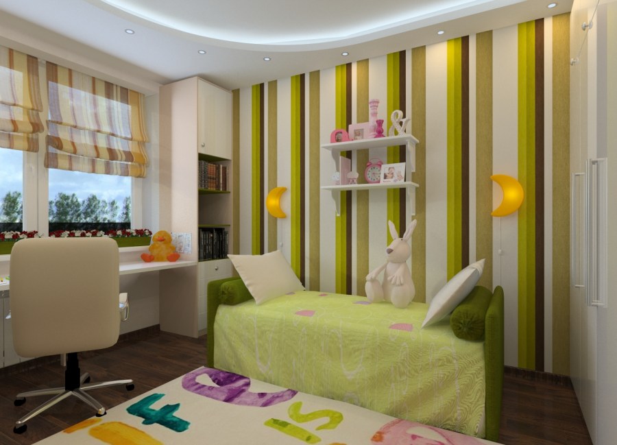 Зонирование детской комнаты в хрущевке