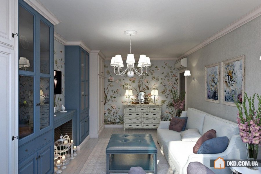 Маленькая гостиная в стиле Прованс