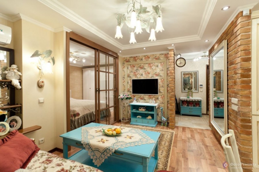 Интерьер двухкомнатной квартиры в стиле Прованс