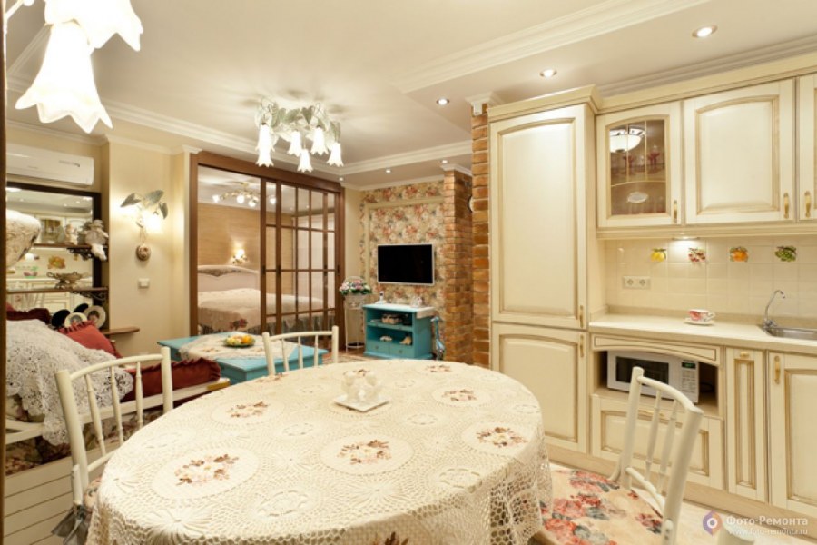 Двухкомнатная квартира 50 м в стиле Прованс