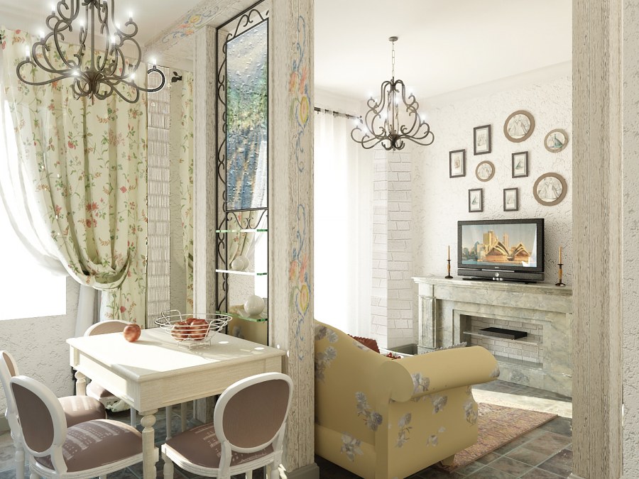 Прованс в интерьере квартиры двухкомнатной