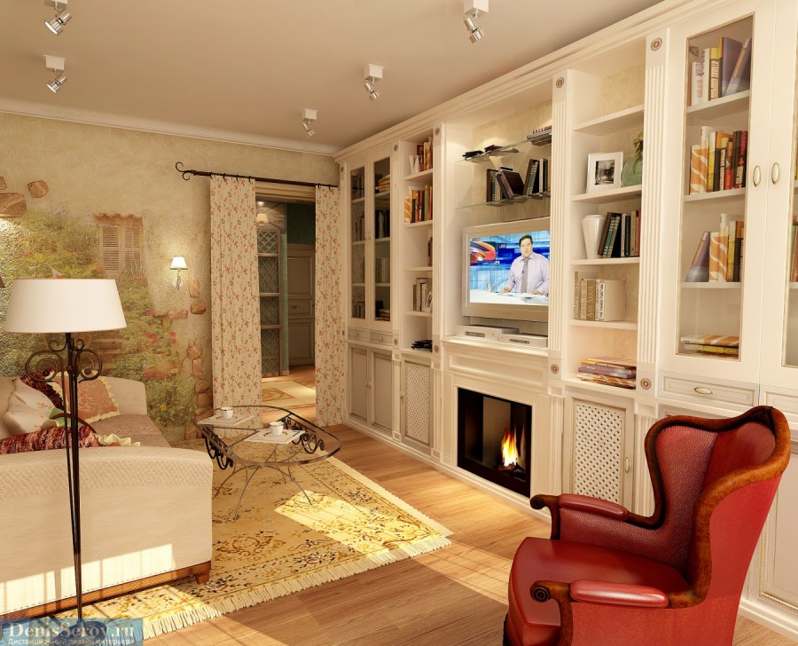 Гостиная в двухкомнатной квартире