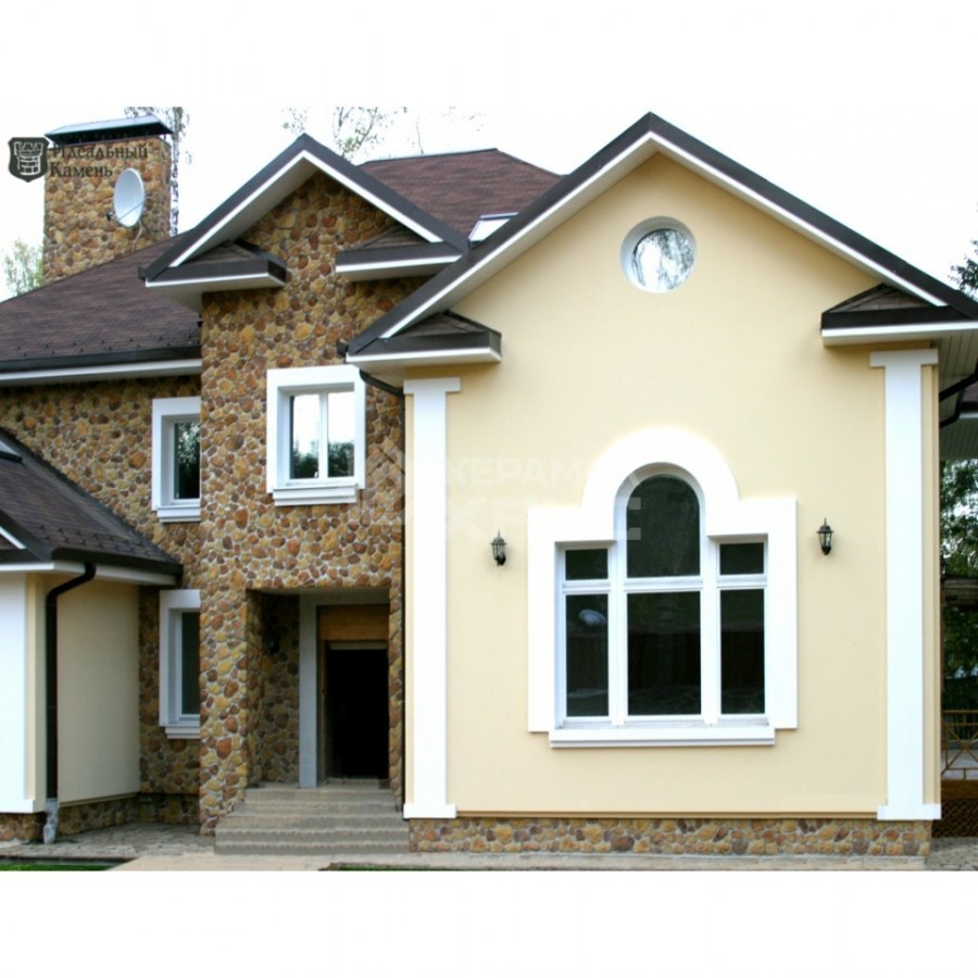 Отделка фасада штукатуркой