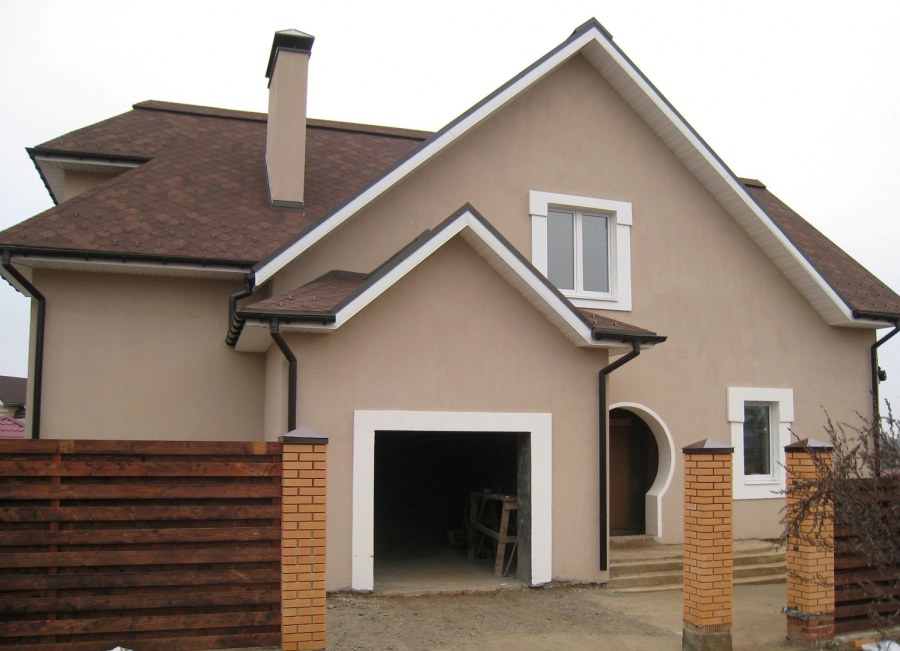 Отделка фасада пенопластом