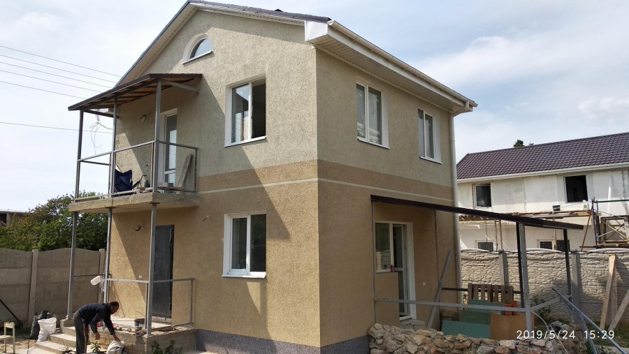 Дом отделка пенопластом