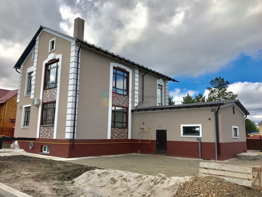 Отделка фасада штукатуркой