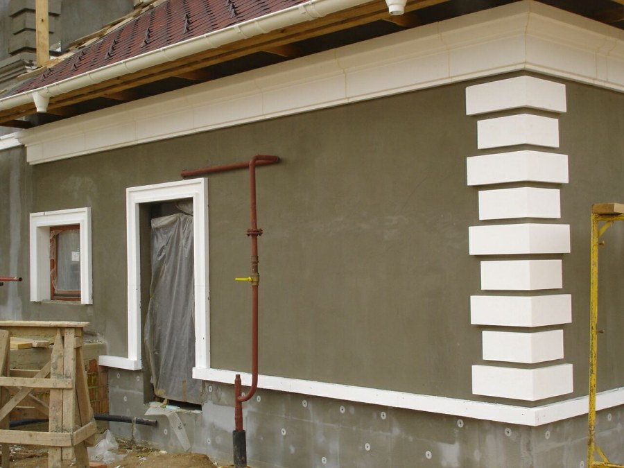 Крашеные фасады домов