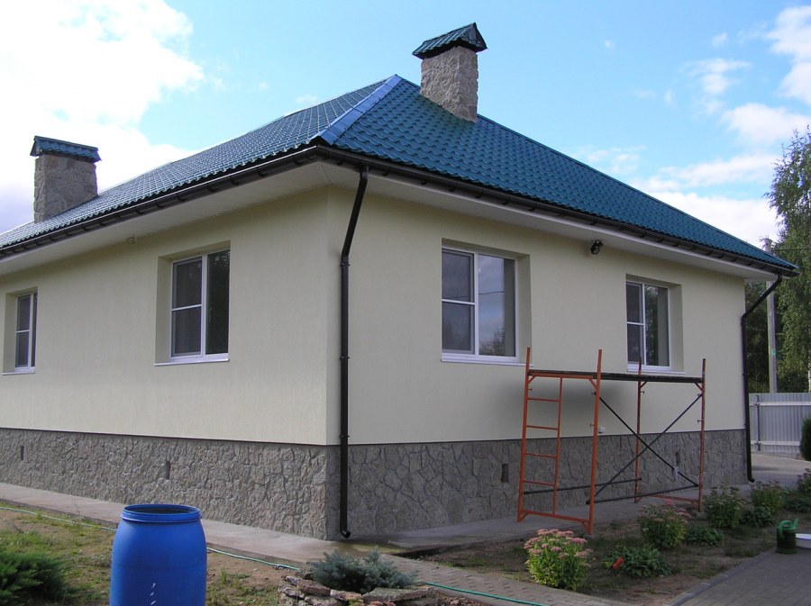 Силикатная фасадная штукатурка