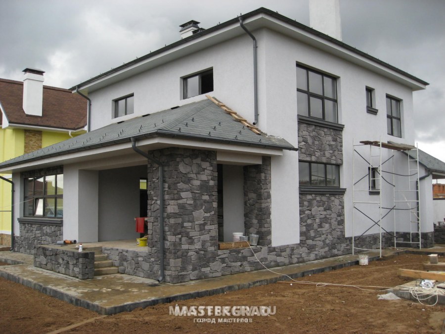 Декоративная отделка углов дома