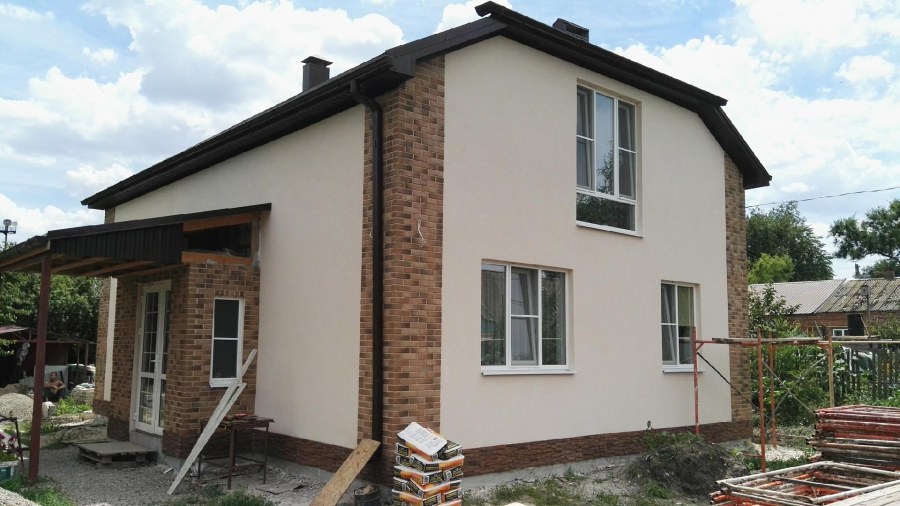 Штукатурные фасады домов