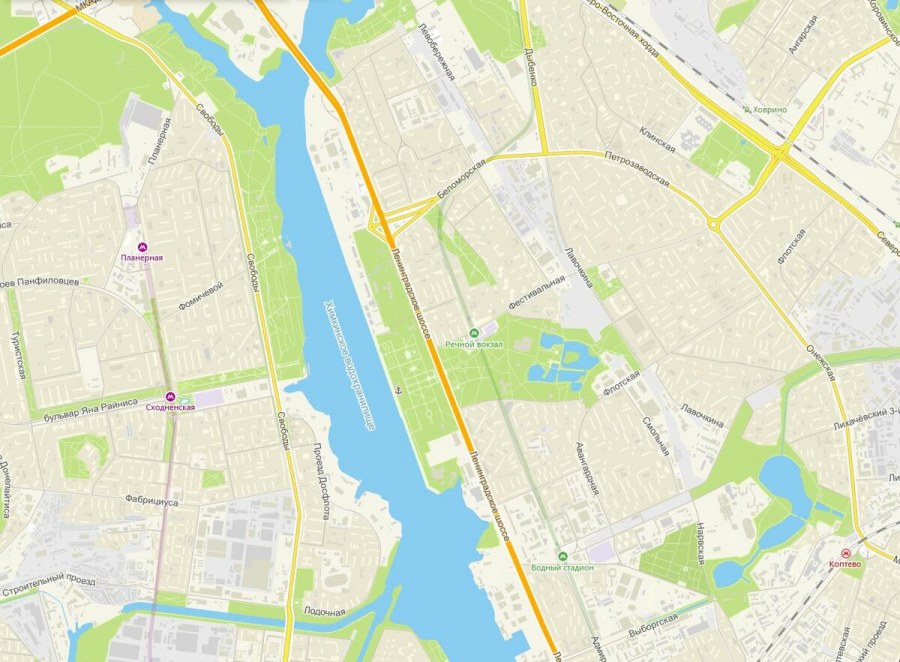 Северный Речной порт парк