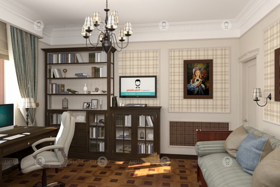 Кабинет в стиле путешествия