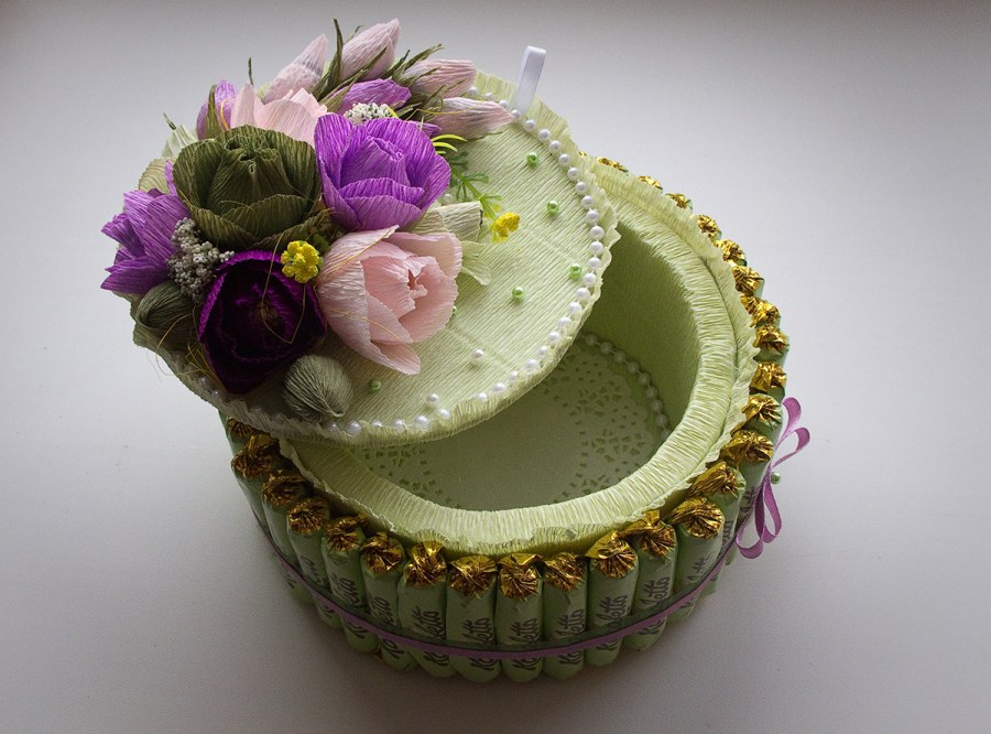 Шкатулка из конфет