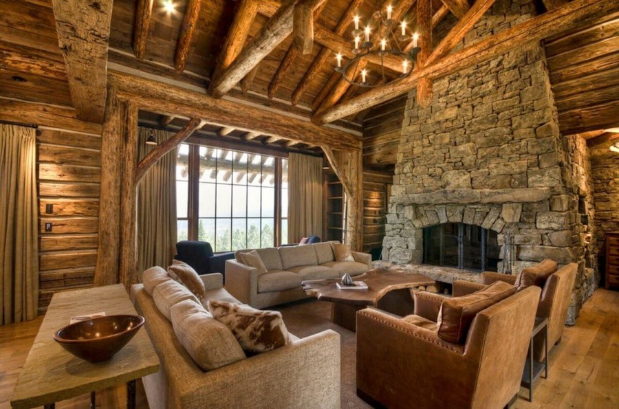 Натуральное дерево в интерьере