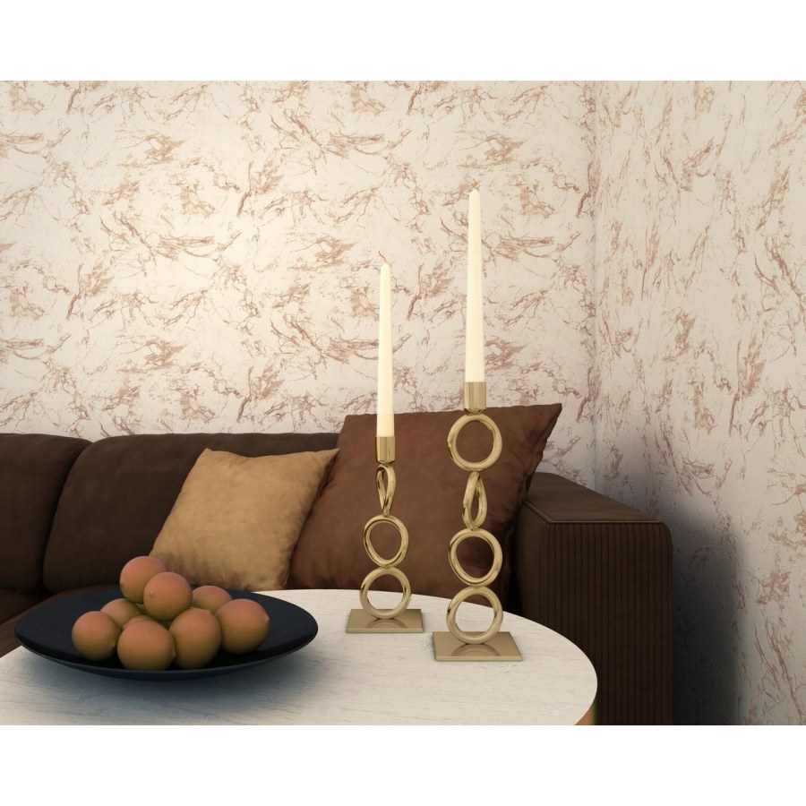 Обои виниловые палитра мрамор 0.53х10 м цвет коричневый 1360-24