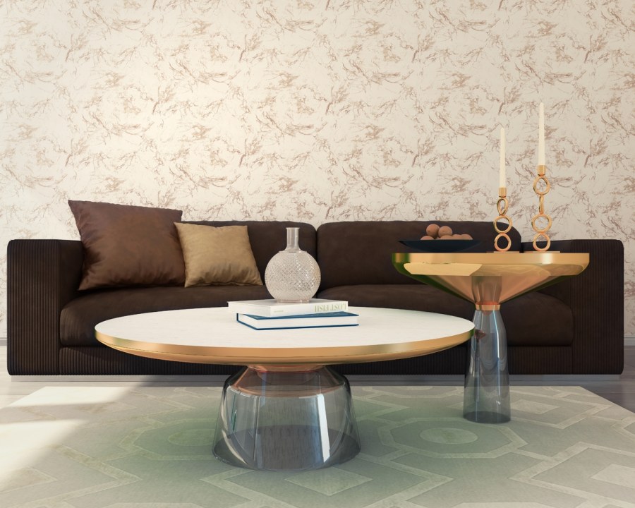 Обои виниловые палитра мрамор в интерьере