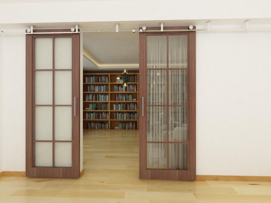 Раздвижные двери в потолок