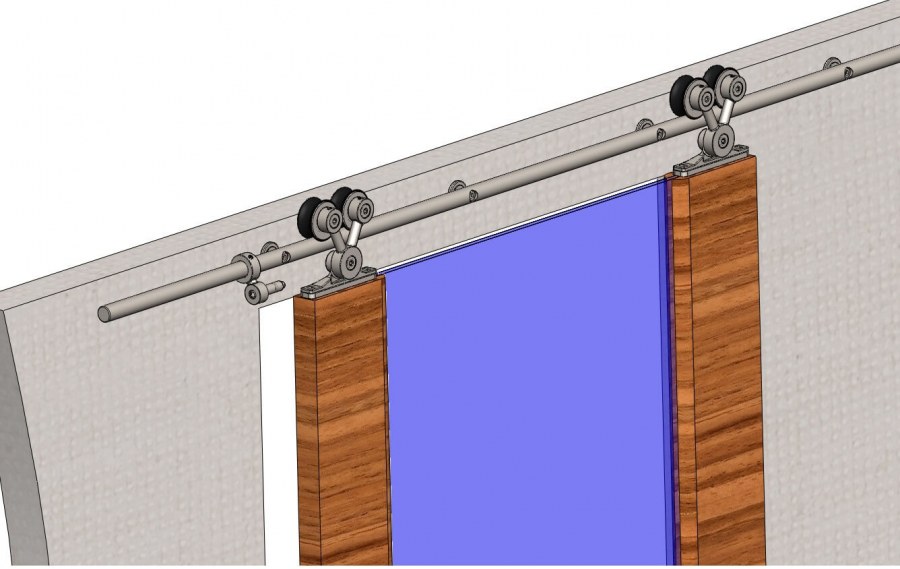 Раздвижные двери по направляющим
