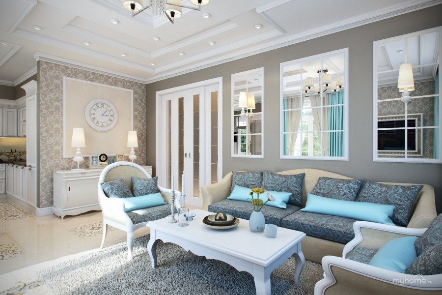 Роскошный интерьер Неоклассика