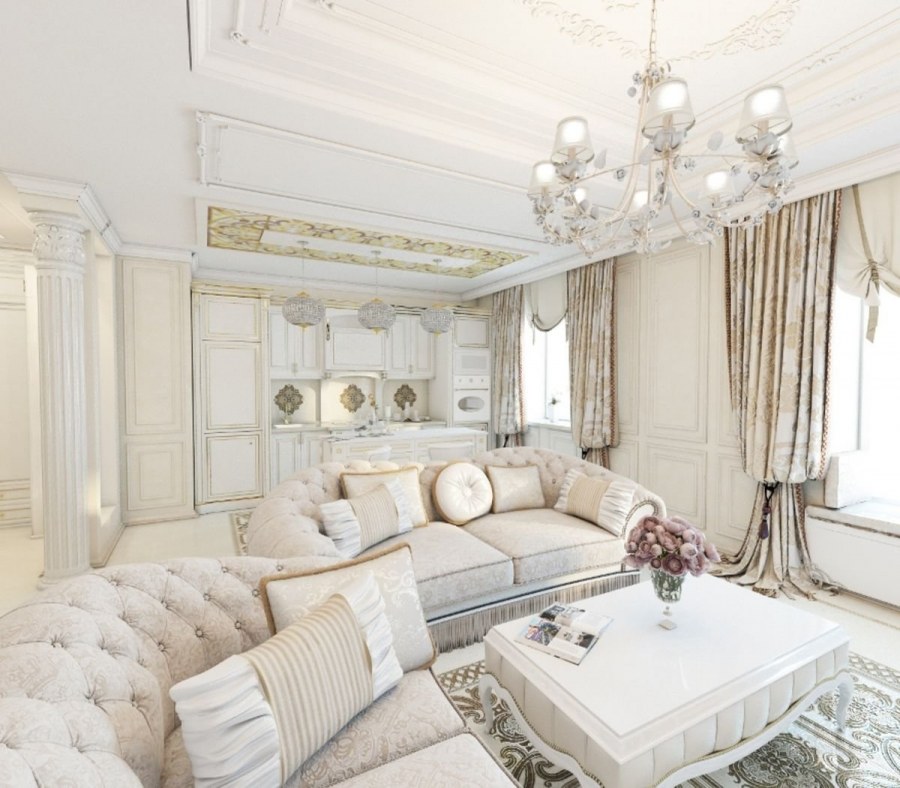 Гостиная американская Неоклассика