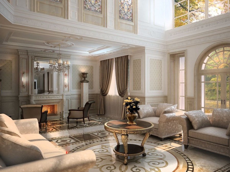 Гостиная в классическом стиле