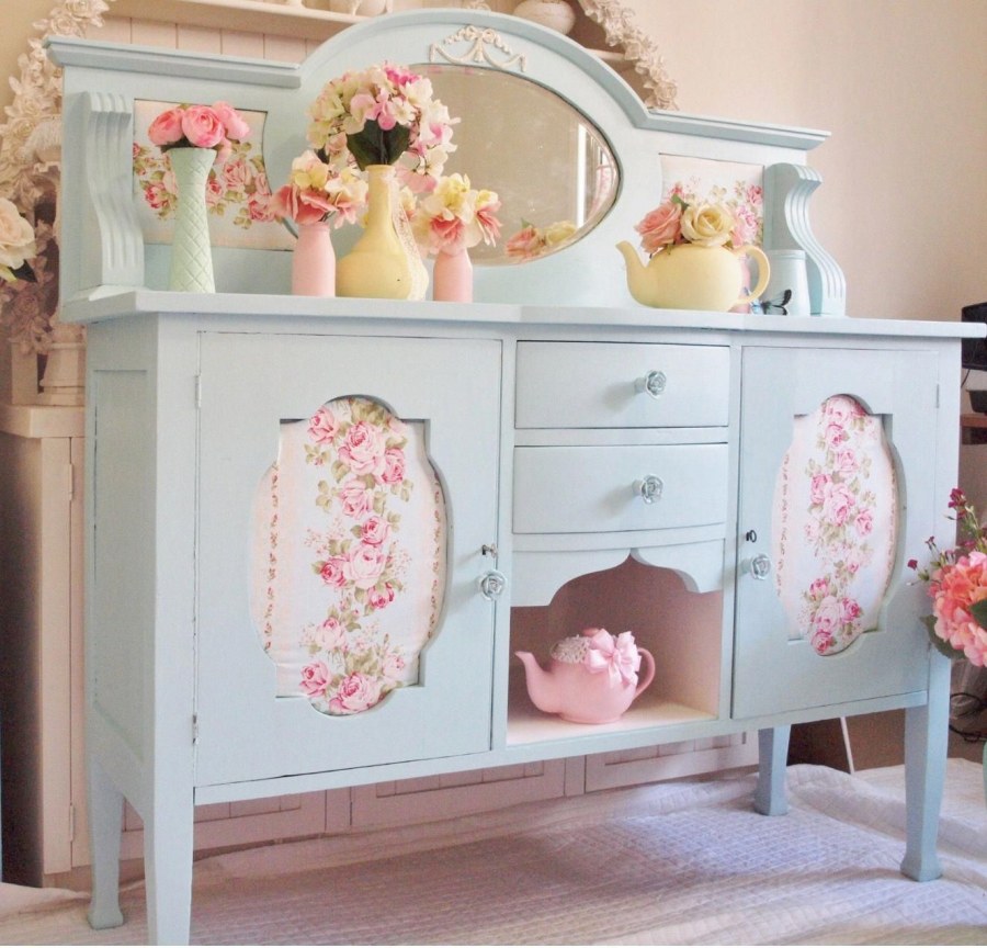 Роспись кухни в стиле шебби Шик