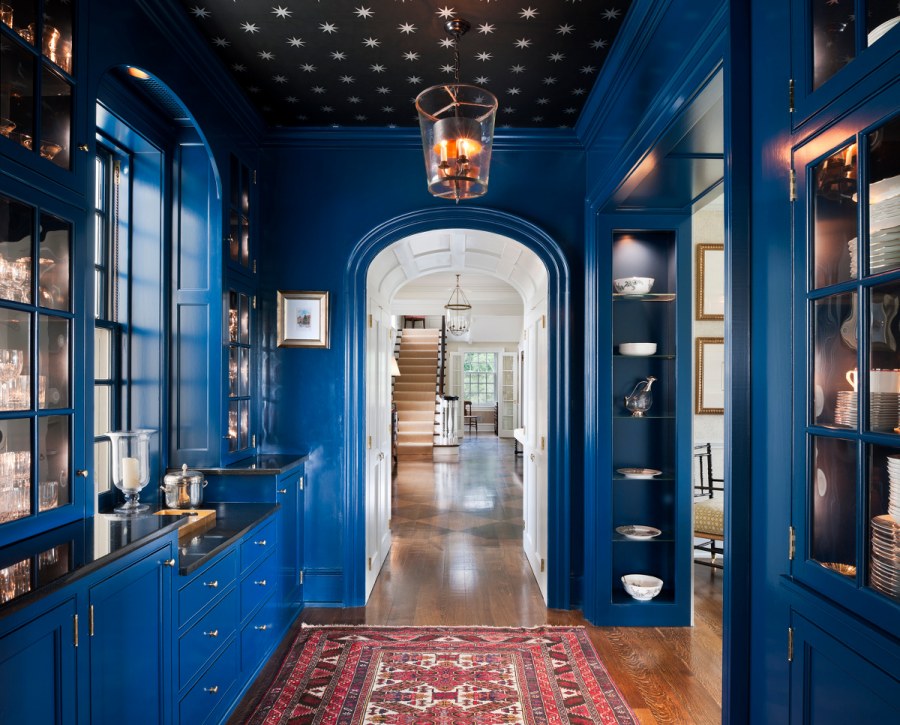 Обои Зодиак синие коридор