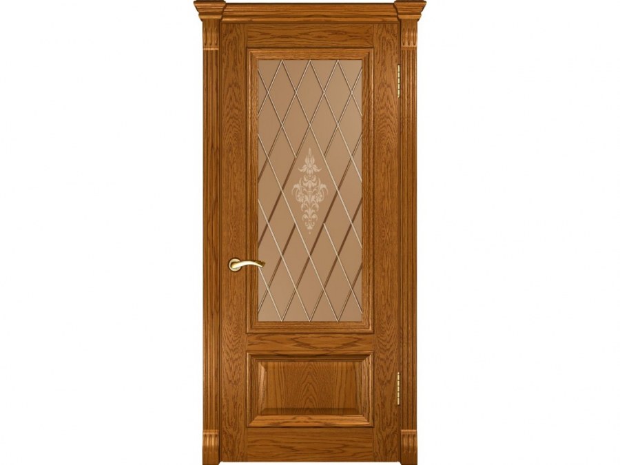 Дверь со стеклом Luxor фараон 1 (дуб золотистый)