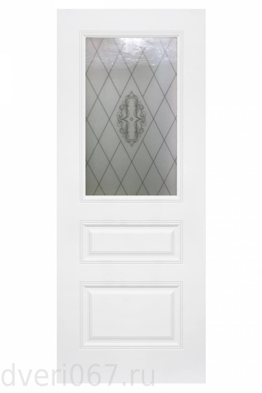 Дверь Турин 4 белая эмаль