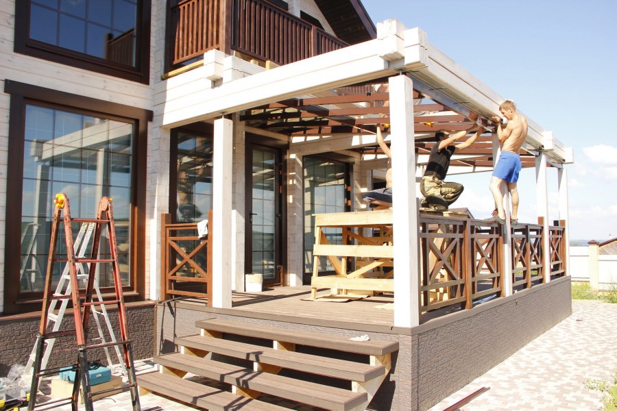 Навес над верандой