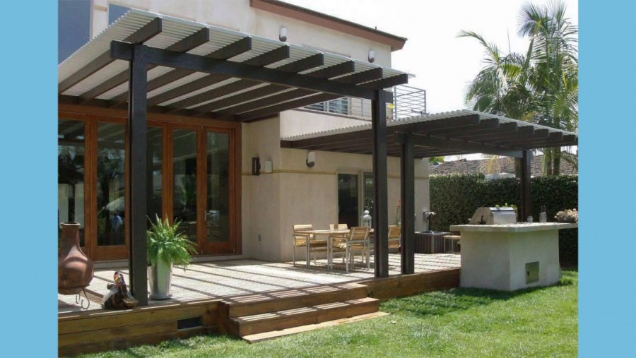 Пергола над террасой
