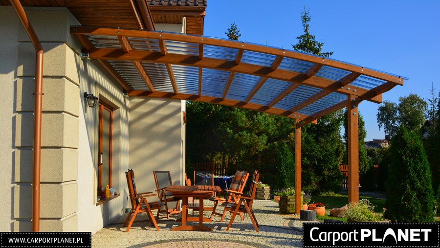 Красивые навесы на террасе