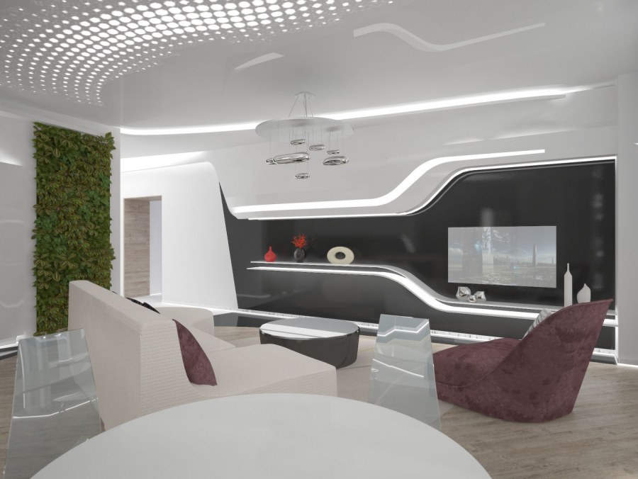 Футуристический стиль в интерьере