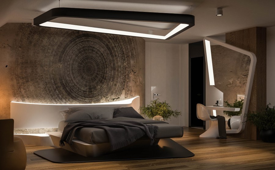 Гостиная в футуристическом стиле